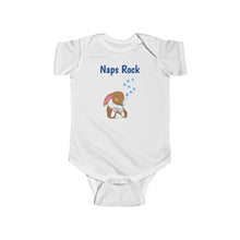 Load image into Gallery viewer, LiLi Rabbit "Naps Rock" Infant Fine Jersey Bodysuit
