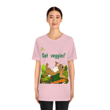 Load image into Gallery viewer, LiLi Rabbit "Got veggies?" Adult Unisex Jersey Short Sleeve Tee