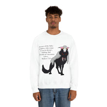 Load image into Gallery viewer, "Beware the Wolf In Sheep's Clothing" Unisex Heavy Blend™ Crewneck Sweatshirt