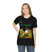 Load image into Gallery viewer, LiLi Rabbit "Got veggies?" Adult Unisex Jersey Short Sleeve Tee