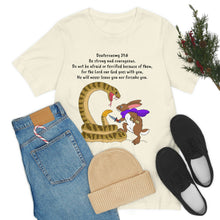 Load image into Gallery viewer, "Be Strong And Courageous:" Adult Unisex Jersey Short Sleeve Tee