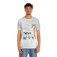 Load image into Gallery viewer, "The Good Shepherd" John 10:11 Adult Unisex Jersey Short Sleeve Tee
