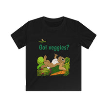 Load image into Gallery viewer, LiLi Rabbit "Got Veggies?" Kids Softstyle Tee