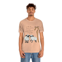 Load image into Gallery viewer, "The Good Shepherd" John 10:11 Adult Unisex Jersey Short Sleeve Tee