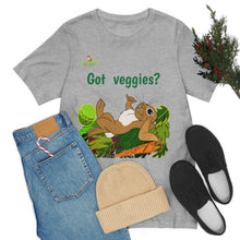 Load image into Gallery viewer, LiLi Rabbit "Got veggies?" Adult Unisex Jersey Short Sleeve Tee