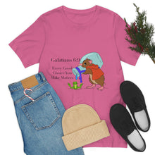 Load image into Gallery viewer, Galations 6:9 Scripture Mouse Adult Unisex Jersey Short Sleeve Tee
