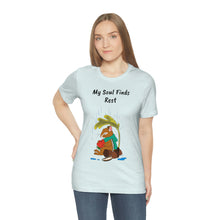 Load image into Gallery viewer, Psalm 62: 1-2 "My Soul Finds Rest" Adult Unisex Jersey Short Sleeve Tee