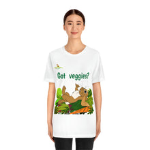 Load image into Gallery viewer, LiLi Rabbit "Got veggies?" Adult Unisex Jersey Short Sleeve Tee
