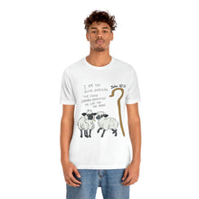 Load image into Gallery viewer, "The Good Shepherd" John 10:11 Adult Unisex Jersey Short Sleeve Tee