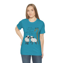 Load image into Gallery viewer, "The Good Shepherd" John 10:11 Adult Unisex Jersey Short Sleeve Tee