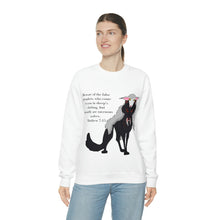 Load image into Gallery viewer, "Beware the Wolf In Sheep's Clothing" Unisex Heavy Blend™ Crewneck Sweatshirt
