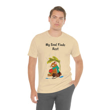 Load image into Gallery viewer, Psalm 62: 1-2 "My Soul Finds Rest" Adult Unisex Jersey Short Sleeve Tee