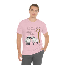 Load image into Gallery viewer, "The Good Shepherd" John 10:11 Adult Unisex Jersey Short Sleeve Tee
