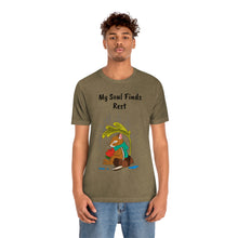 Load image into Gallery viewer, Psalm 62: 1-2 "My Soul Finds Rest" Adult Unisex Jersey Short Sleeve Tee
