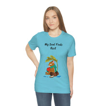 Load image into Gallery viewer, Psalm 62: 1-2 "My Soul Finds Rest" Adult Unisex Jersey Short Sleeve Tee
