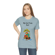 Load image into Gallery viewer, Psalm 62: 1-2 "My Soul Finds Rest" Adult Unisex Jersey Short Sleeve Tee
