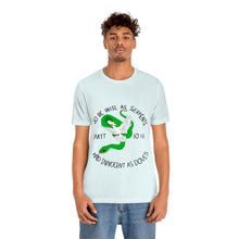Load image into Gallery viewer, Matthew 10:16 "Wise As Serpents, Innocent As Doves" Adult Unisex Jersey Short Sleeve Tee