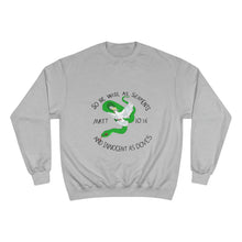 Load image into Gallery viewer, Matthew 10:16 "Wise As Serpents, Innocent As Doves" Unisex Champion Sweatshirt