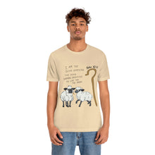 Load image into Gallery viewer, "The Good Shepherd" John 10:11 Adult Unisex Jersey Short Sleeve Tee
