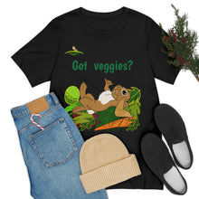 Load image into Gallery viewer, LiLi Rabbit "Got veggies?" Adult Unisex Jersey Short Sleeve Tee