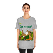 Load image into Gallery viewer, LiLi Rabbit "Got veggies?" Adult Unisex Jersey Short Sleeve Tee