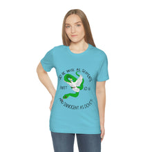 Load image into Gallery viewer, Matthew 10:16 "Wise As Serpents, Innocent As Doves" Adult Unisex Jersey Short Sleeve Tee