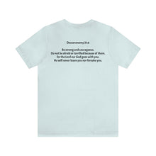 Load image into Gallery viewer, "Be Strong And Courageous:" Adult Unisex Jersey Short Sleeve Tee