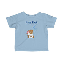 Load image into Gallery viewer, LiLi Rabbit "Naps Rock" Infant Fine Jersey Tee