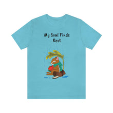 Load image into Gallery viewer, Psalm 62: 1-2 "My Soul Finds Rest" Adult Unisex Jersey Short Sleeve Tee