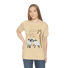 Load image into Gallery viewer, "The Good Shepherd" John 10:11 Adult Unisex Jersey Short Sleeve Tee