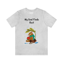 Load image into Gallery viewer, Psalm 62: 1-2 "My Soul Finds Rest" Adult Unisex Jersey Short Sleeve Tee