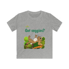 Load image into Gallery viewer, LiLi Rabbit "Got Veggies?" Kids Softstyle Tee