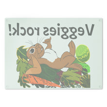 Load image into Gallery viewer, LiLi Rabbit "Veggies Rock" Cutting Board