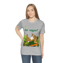 Load image into Gallery viewer, LiLi Rabbit "Got veggies?" Adult Unisex Jersey Short Sleeve Tee