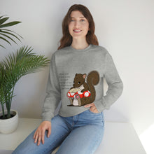 Load image into Gallery viewer, "Scripture Squirrel 2 Peter 3:18" Unisex Heavy Blend™ Crewneck Sweatshirt