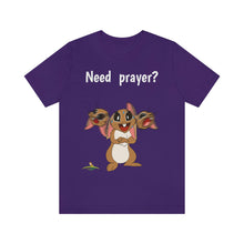 Load image into Gallery viewer, LiLi Rabbit "Need prayer?" Adult Unisex Jersey Short Sleeve Tee