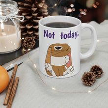 Load image into Gallery viewer, LiLi Rabbit "Not Today" Ceramic Mug 11oz