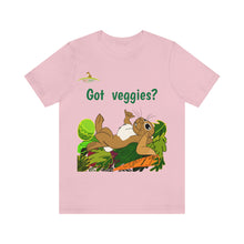 Load image into Gallery viewer, LiLi Rabbit "Got veggies?" Adult Unisex Jersey Short Sleeve Tee