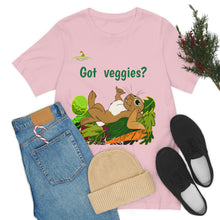 Load image into Gallery viewer, LiLi Rabbit "Got veggies?" Adult Unisex Jersey Short Sleeve Tee