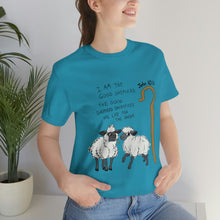 Load image into Gallery viewer, "The Good Shepherd" John 10:11 Adult Unisex Jersey Short Sleeve Tee