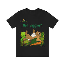 Load image into Gallery viewer, LiLi Rabbit "Got veggies?" Adult Unisex Jersey Short Sleeve Tee