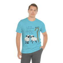 Load image into Gallery viewer, "The Good Shepherd" John 10:11 Adult Unisex Jersey Short Sleeve Tee