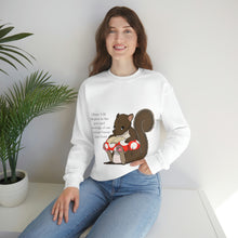 Load image into Gallery viewer, "Scripture Squirrel 2 Peter 3:18" Unisex Heavy Blend™ Crewneck Sweatshirt