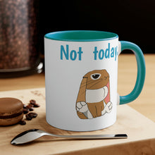 Load image into Gallery viewer, LiLi Rabbit "Not today." 11oz Accent Mug