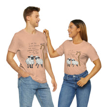 Load image into Gallery viewer, "The Good Shepherd" John 10:11 Adult Unisex Jersey Short Sleeve Tee