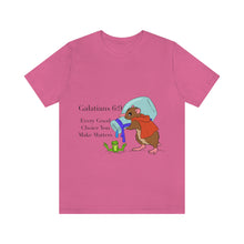 Load image into Gallery viewer, Galations 6:9 Scripture Mouse Adult Unisex Jersey Short Sleeve Tee