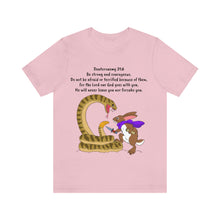 Load image into Gallery viewer, "Be Strong And Courageous:" Adult Unisex Jersey Short Sleeve Tee