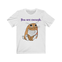 Load image into Gallery viewer, LiLi Rabbit "You are enough." Adult Unisex Jersey Short Sleeve Tee