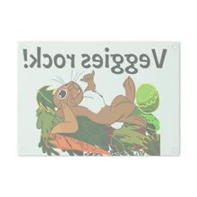 Load image into Gallery viewer, LiLi Rabbit "Veggies Rock" Cutting Board