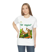 Load image into Gallery viewer, LiLi Rabbit "Got veggies?" Adult Unisex Jersey Short Sleeve Tee
